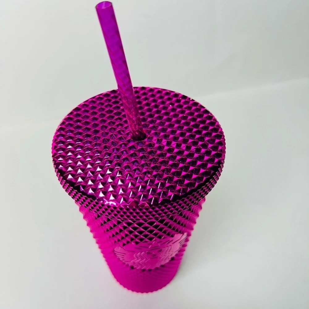 Starbucks 2022 Fall/Winter Holiday Sangria (pink) metallic studded tumble 16oz